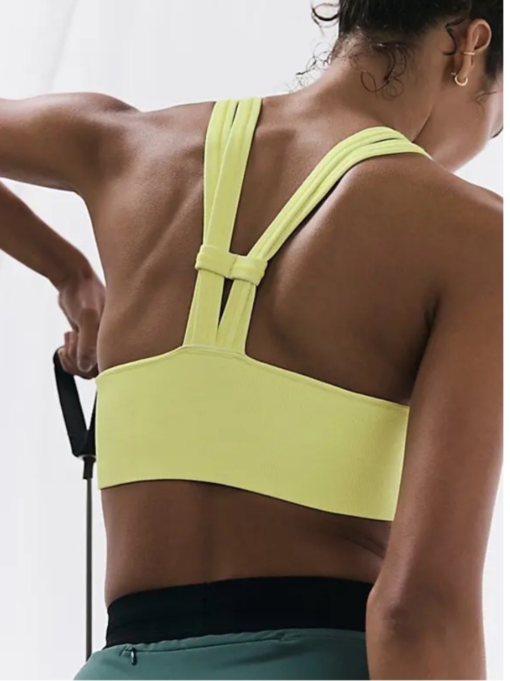 NWT FREE PEOPLE
On The Radar High Neck Bra neon citrus 🍋🟩